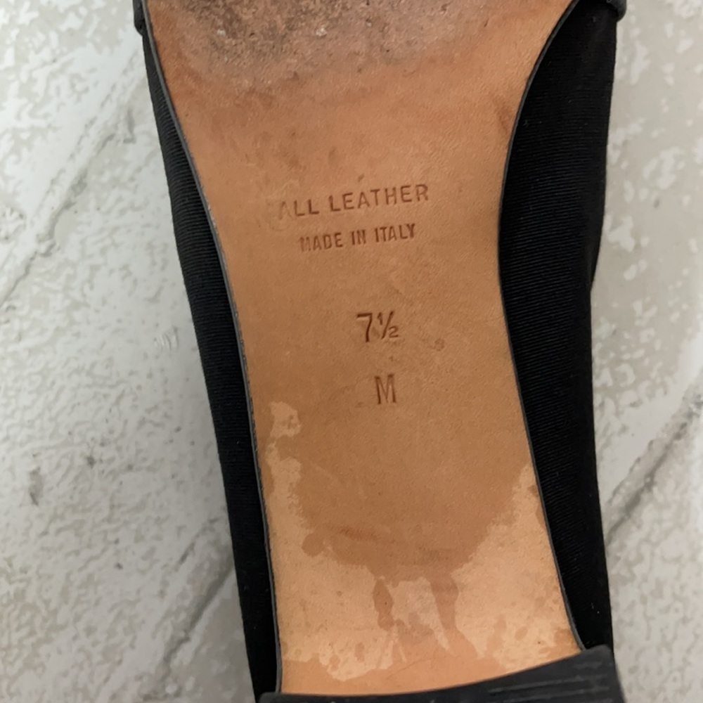 Yves Saint Laurent Vintage Square Toe Block Heel Pumps with Buckle 7.5 - Picture 6 of 6